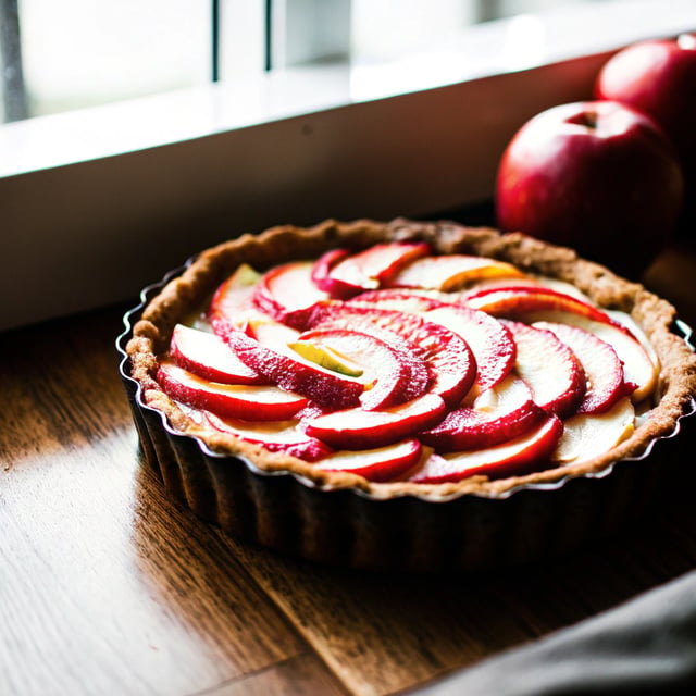 Rustic Raw Apple Cream Tartlets (Raw, Vegan, Gluten-Free)
