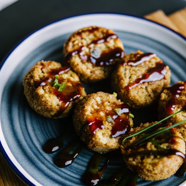 Sweet + Spicy Coconut & Peanut Sauce Fried Rice Patties (Gluten-Free, Vegan)