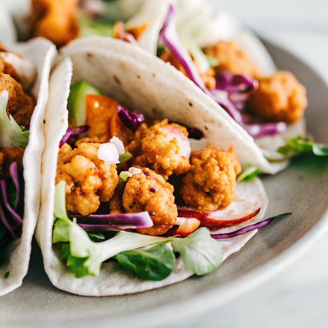 Buffalo Cauliflower Tacos