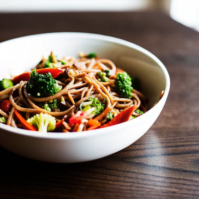 Cashew Broccoli Soba Noodles