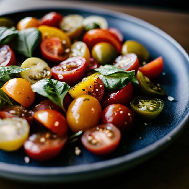 Cherry Tomato Basil Salad