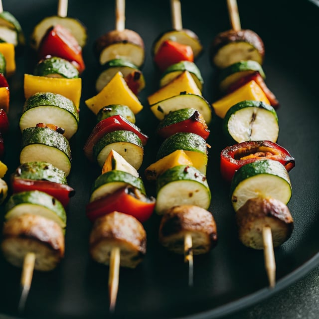 Chile-lime Grilled Veggie Skewers