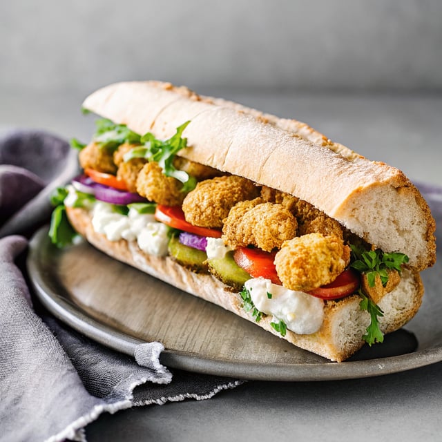 Crispy Cauliflower Po’ Boy Sandwich