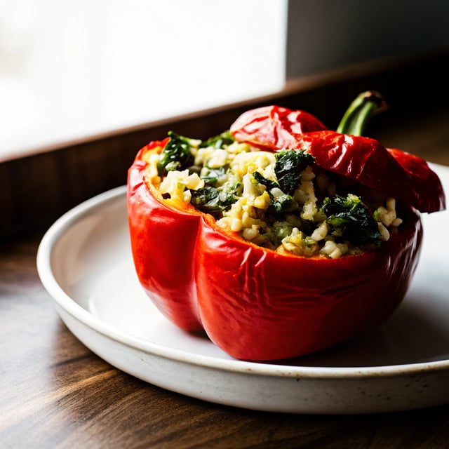 Easy Vegetarian Stuffed Peppers