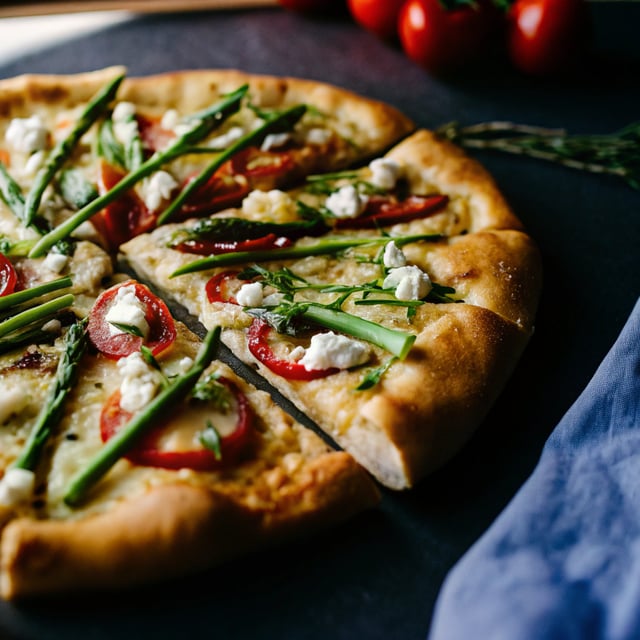 Farmers Market Potato & Asparagus Pizza