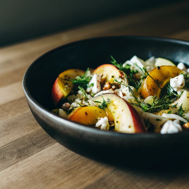 Fennel and Peach Salad