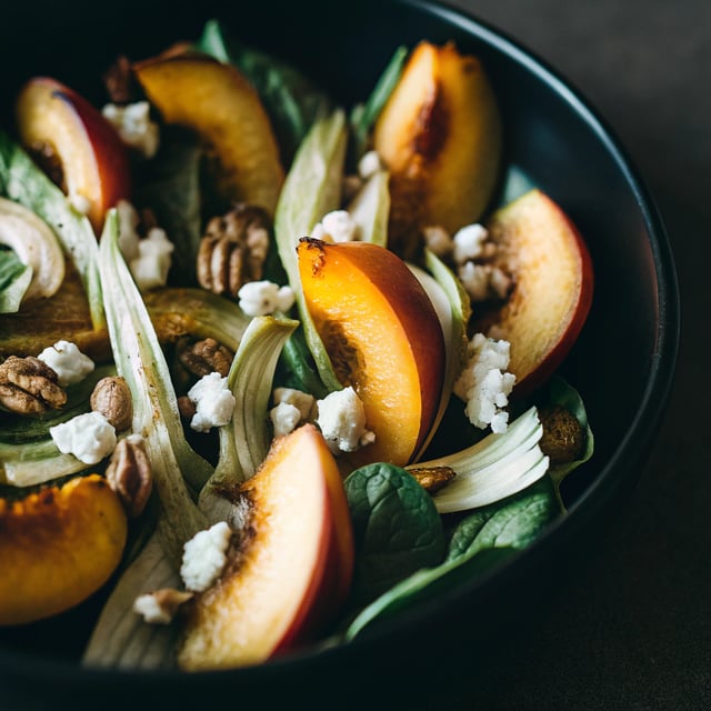 Fennel, Peach, and Pesto Salad