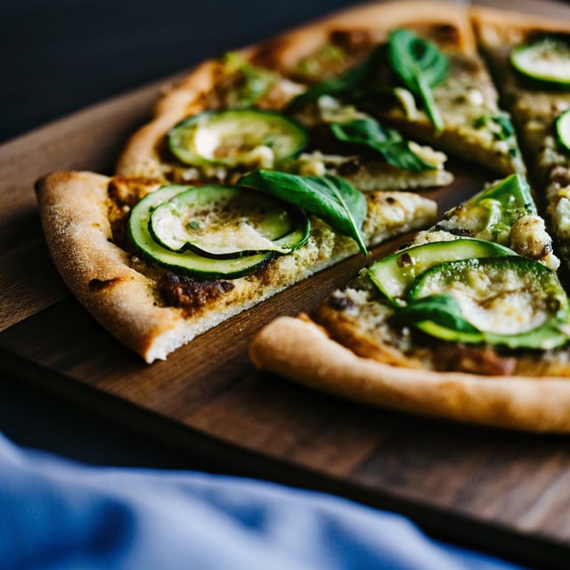Herb Garden Zucchini Pizza