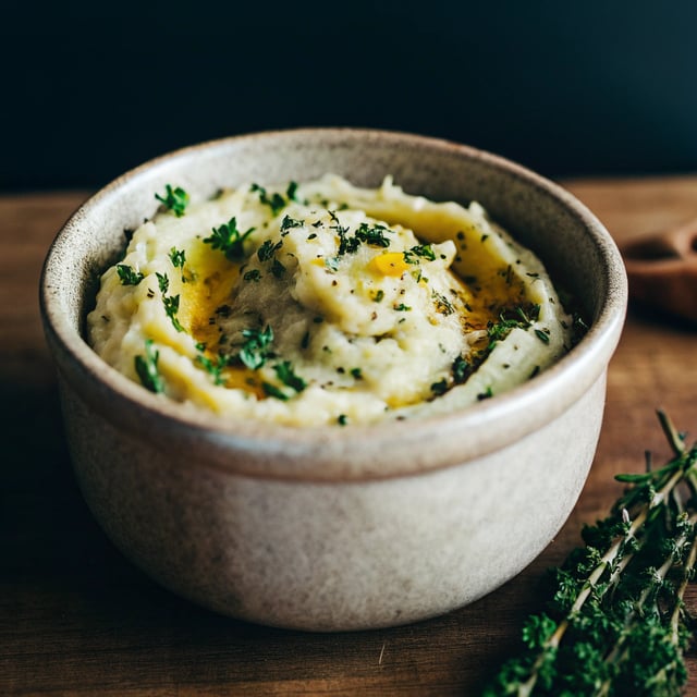 Kale & Olive Oil Vegan Mashed Potatoes