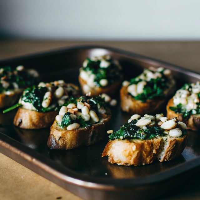 Kale & White Bean Crostini
