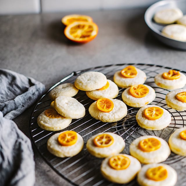 Orange Shortbread Cookies