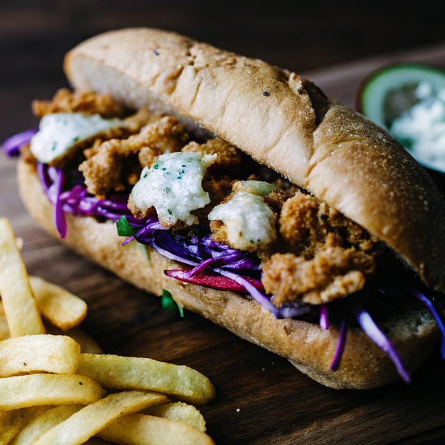 Oyster Mushroom Po’ Boys