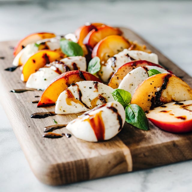 Peach & Plum Caprese Salad