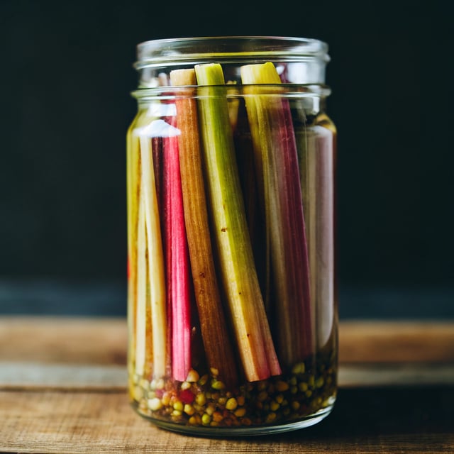 Pickled Chard Stems