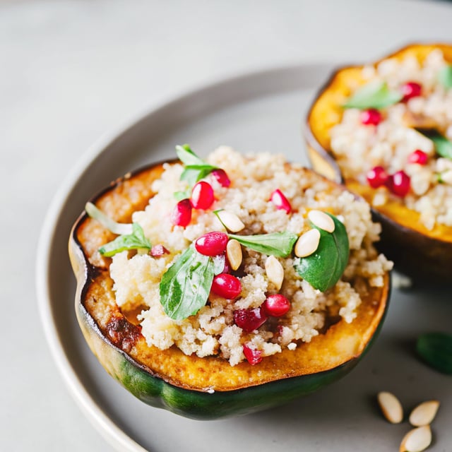 Quinoa Salad Stuffed Acorn Squash