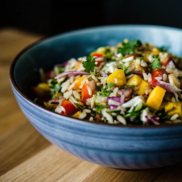 Rainbow Orzo Salad