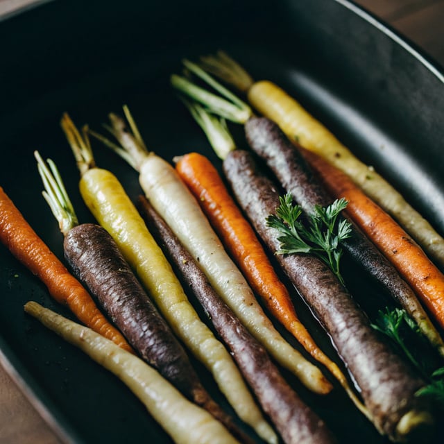 Roasted Rainbow Carrots