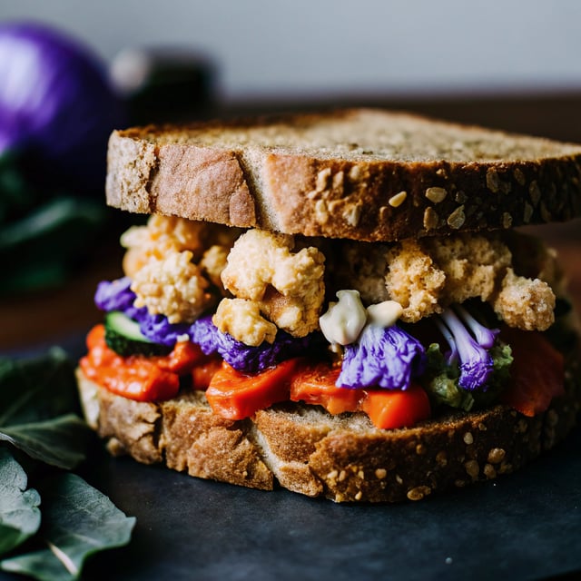 Romesco Cauliflower Sandwiches