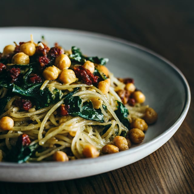 Spaghetti Squash with Chickpeas and Kale