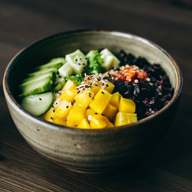 Spicy Mango & Avocado Rice Bowl
