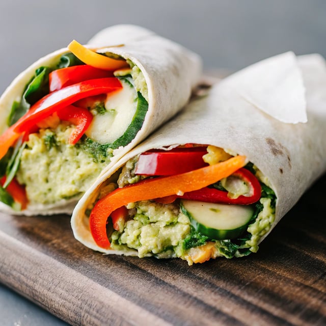 Spinach Hummus Wrap
