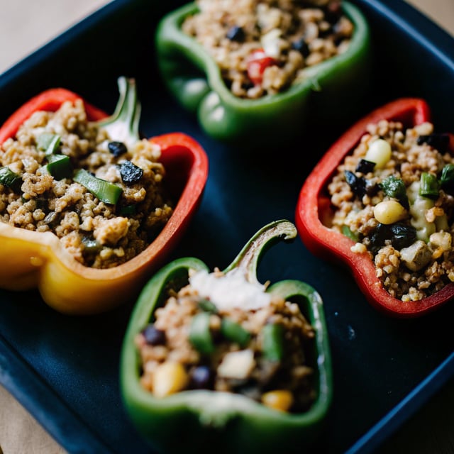 Stuffed Peppers w/ Chipotle “Cream”