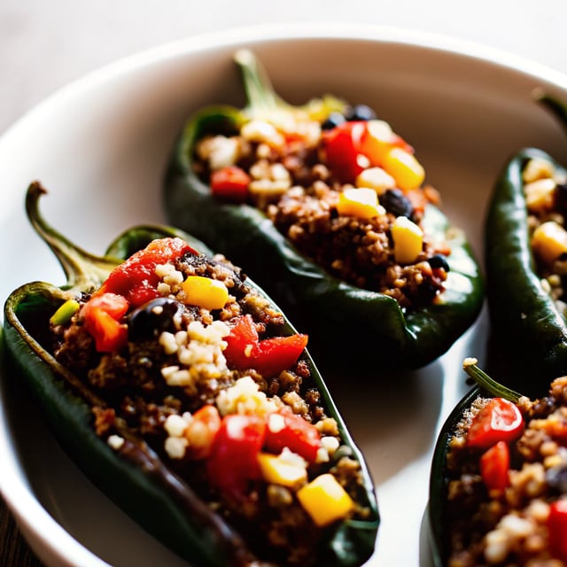 Stuffed Poblano Peppers