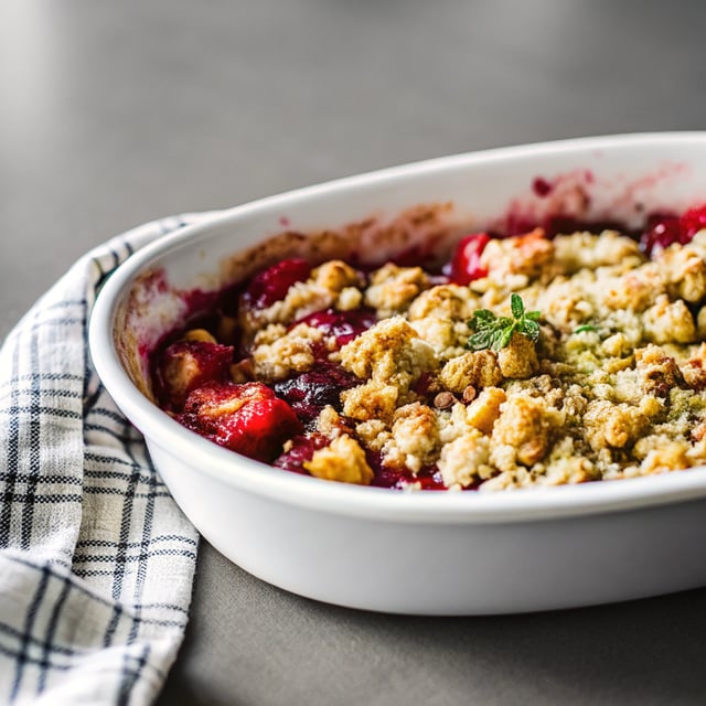 Summer Strawberry Crumble