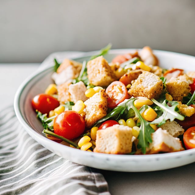 Sweet Corn & Arugula Panzanella