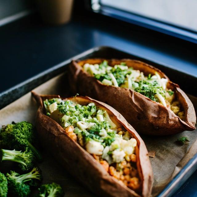 Twice Baked Sweet Potatoes