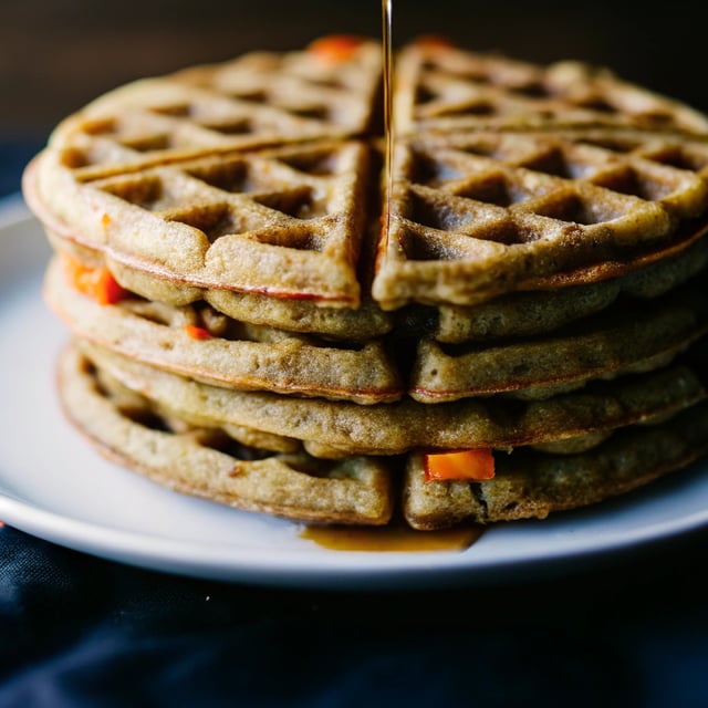 Vegan Carrot Waffles