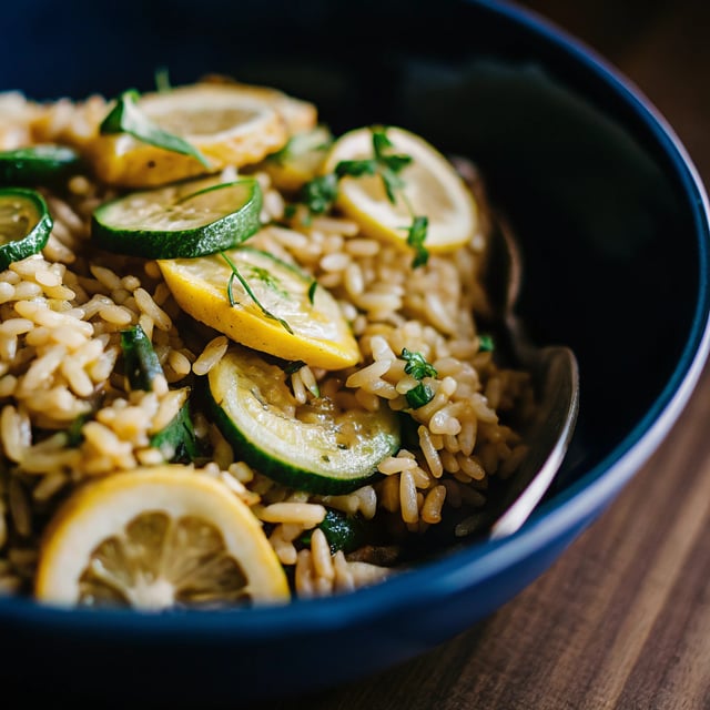 Zucchini Lemon Orzo