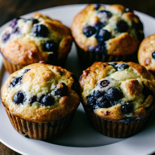 Cottage Cheese Blueberry Muffins