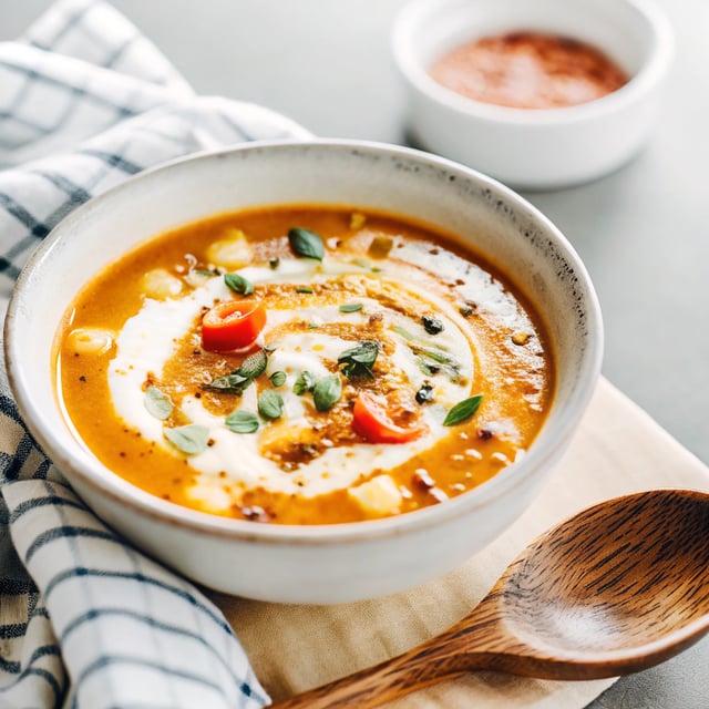 1-Pot Spicy Pumpkin Tomato Soup