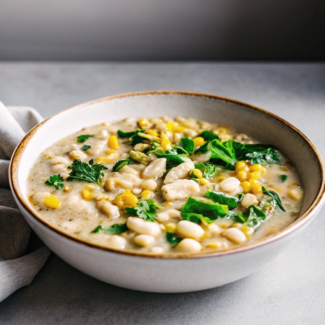 Creamy Vegan White Bean Chili