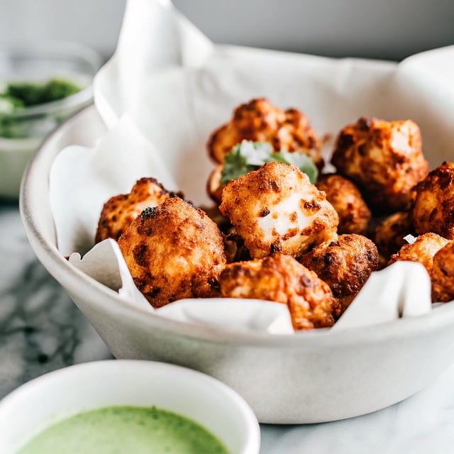 Spicy Red Curry Cauliflower "Wings"