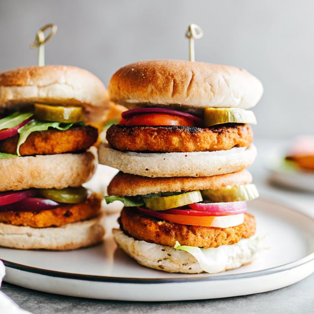 BBQ Chickpea Veggie Burgers