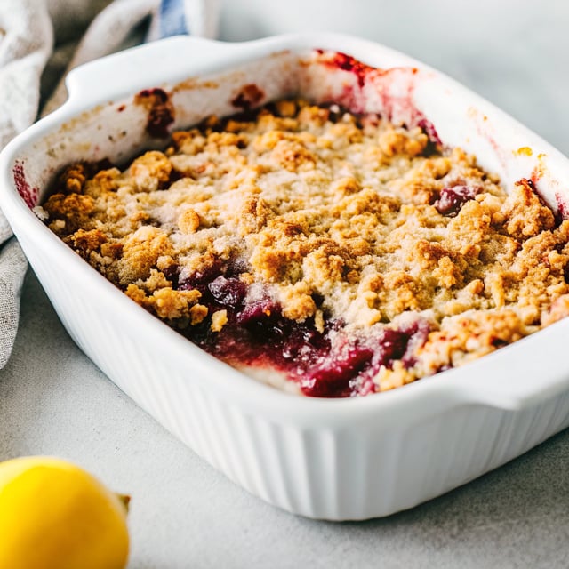 Blackberry Lemon Poppy Seed Crumble (Gluten-Free)