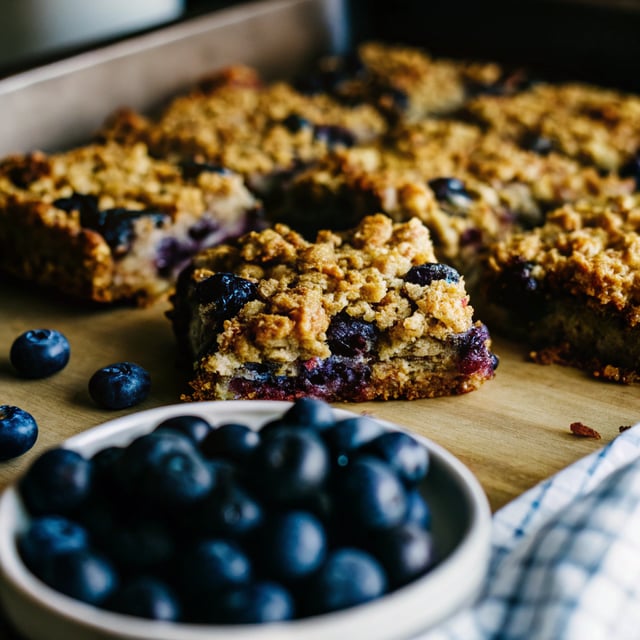 Chewy Blueberry Oat Bars