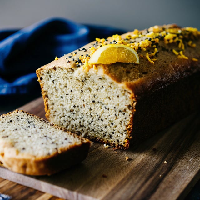 Chickpea Flour Lemon Poppy Seed Bread