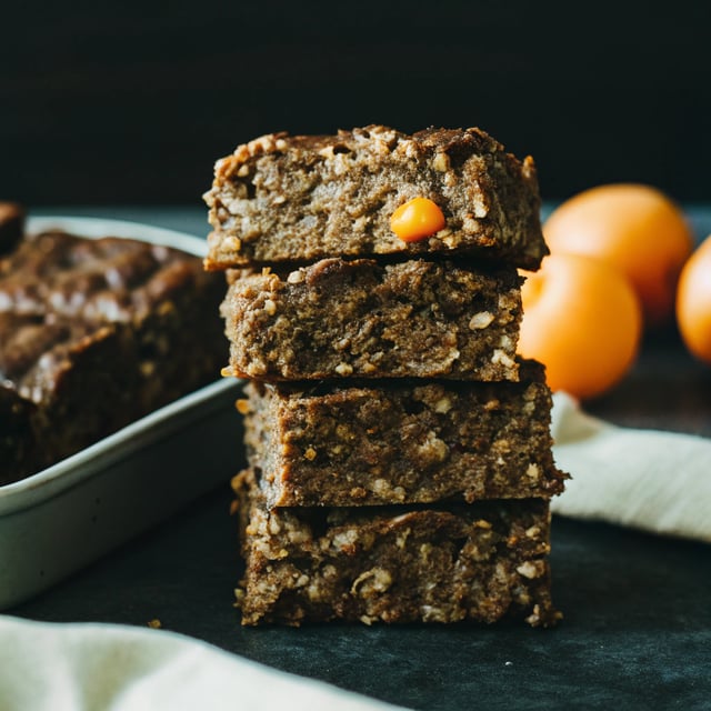 Choco-Spice Apricot Buckwheat Breakfast Bars