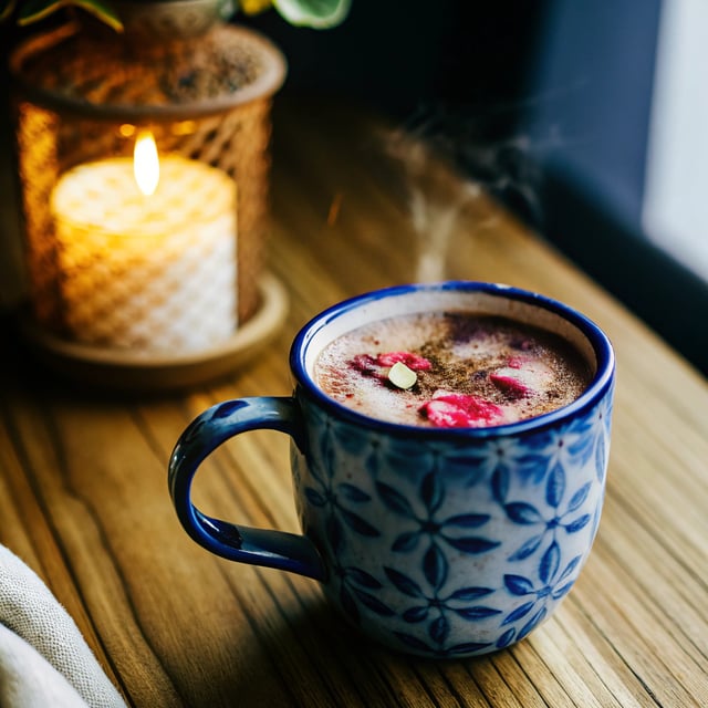 Chocolate Rose Cardamom Moon Milk
