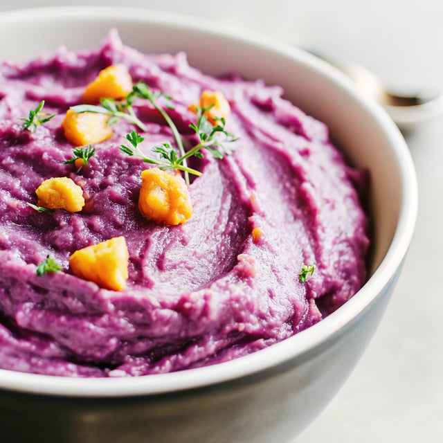Creamy Mashed Purple Sweet Potatoes