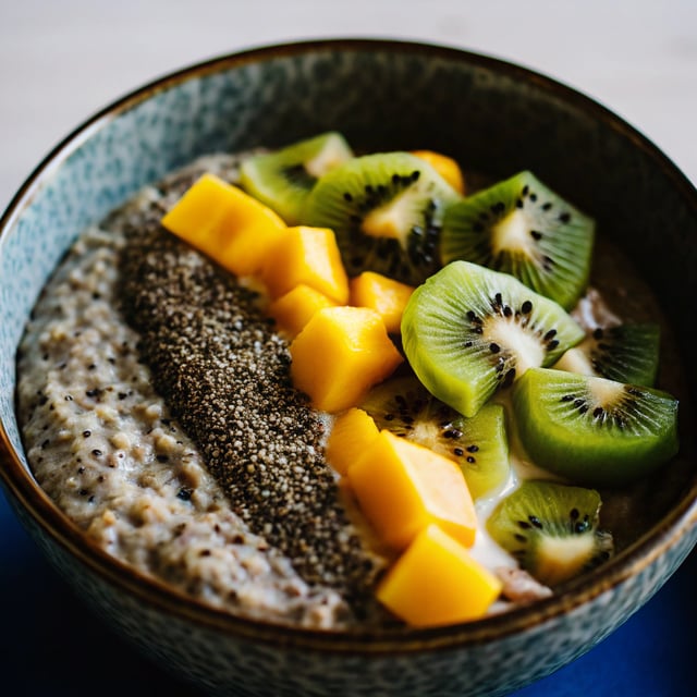 Creamy Tropical Green Chia Pudding