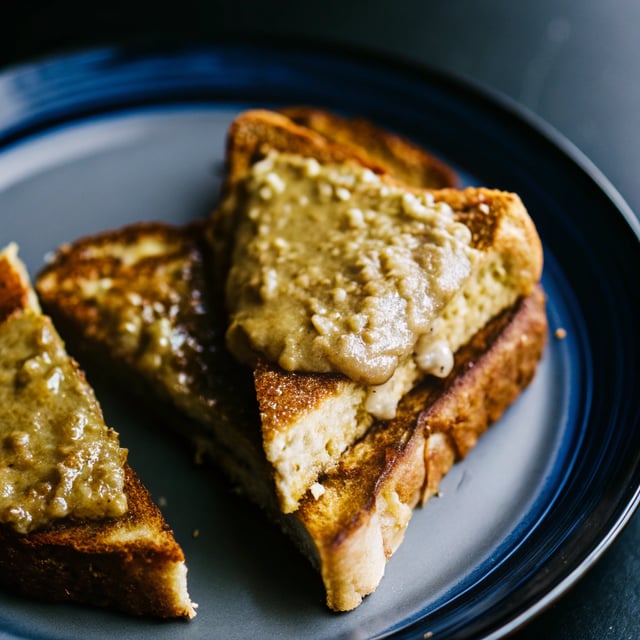 Delicious Vegan French Toast with Tahini