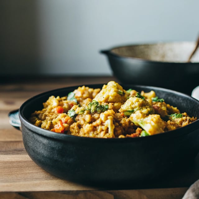DIY Cauliflower Rice Curry
