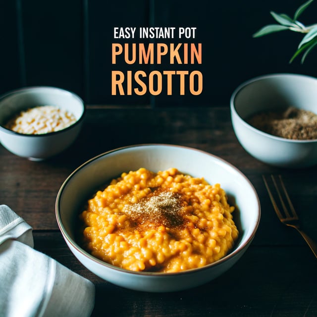 Easy Instant Pot Pumpkin Risotto Recipe
