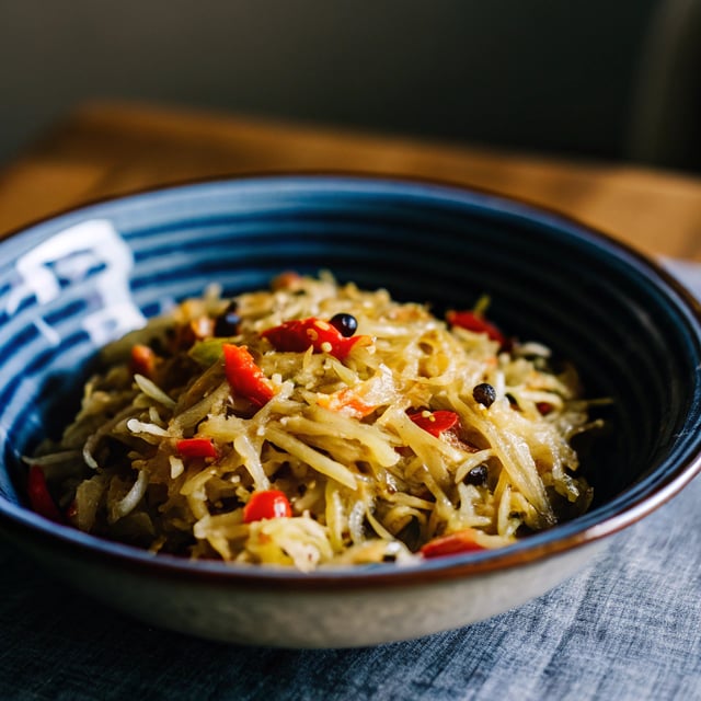 Easy Spicy Golden Sauerkraut