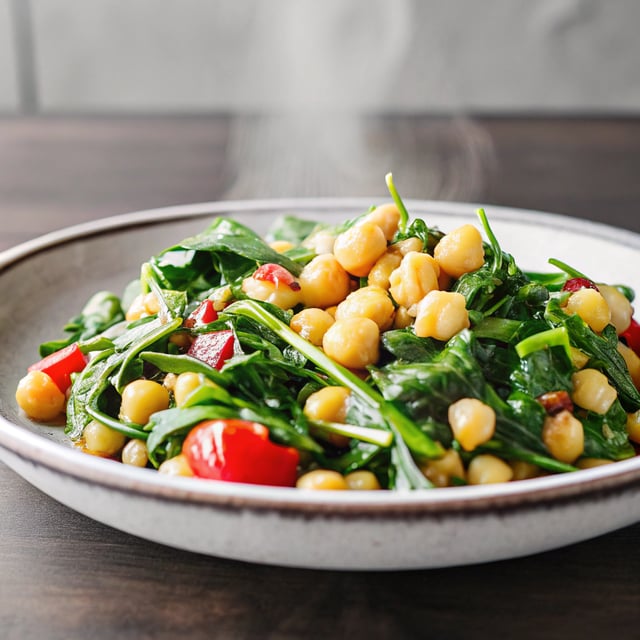 Espinacas con Garbanzos (Spanish Spinach and Chickpeas)