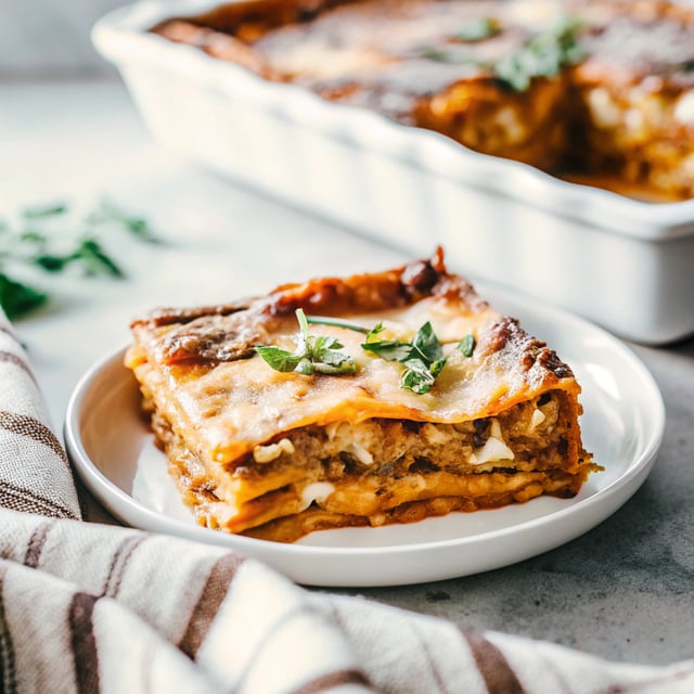 Gluten-Free Butternut Squash Vegetarian Lasagna